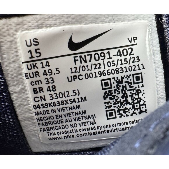 Nike Size 15 KD 16 TB Promo College Blue White Kevin Durant FN7091-402 Sneaker - Picture 8 of 9